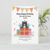 誕生日キットンGreeting Card from Vet (スタンド正面)