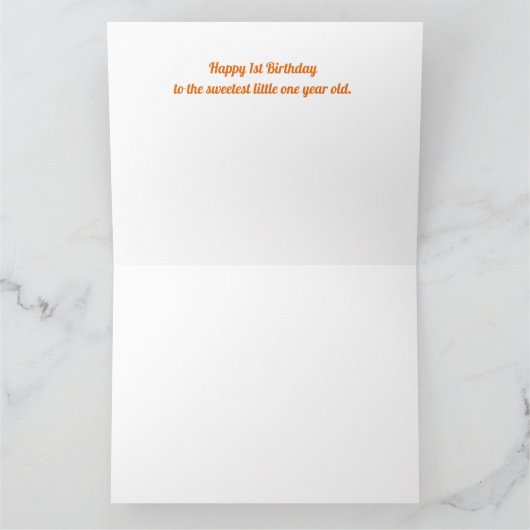 誕生日キツネ カード (内部)