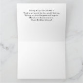 誕生日キツネ- 1歳の誕生日 カード (内部)