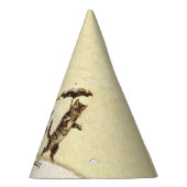 誕生日キャッツ歩くアップライトインスノー傘 パーティーハット (右)