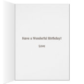 誕生日キャット、ケーキ数々の、色気球カード (内側 (右))