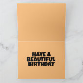 誕生日キャビン秋ウッズグリーティングカード カード (内部)