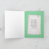 誕生日キャンドルのカップケーキ カード (内部)