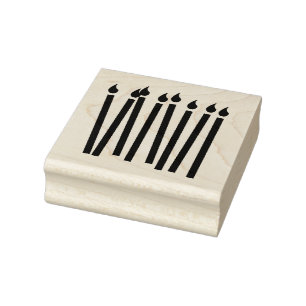 誕生日キャンドルアートスタンプ ラバースタンプ