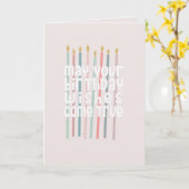 誕生日キャンドルウェイズカード カード (黄色い花)