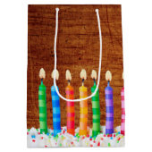 誕生日キャンドルオンウッド ミディアムペーパーバッグ (裏面)