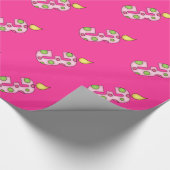 誕生日キャンドル3歳 ラッピングペーパー (角)