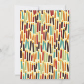 誕生日キャンドル-赤 招待状 (裏面)