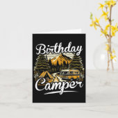 誕生日キャンパーキャンプ カード (黄色い花)