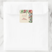 誕生日キャンプ自然ハイキング子供へ スクエアシール (バッグ)