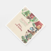 誕生日キャンプ自然ハイキング子供へ スタンダードランチョンナプキン (角)