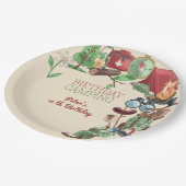 誕生日キャンプ自然ハイキング子供へ ペーパープレート (アングル)