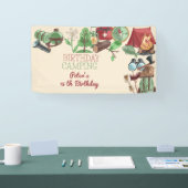 誕生日キャンプ自然ハイキング子供へ 横断幕 (トレードショー)