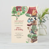 誕生日キャンプ 招待状 (スタンド正面)