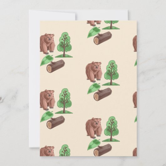 誕生日キャンプ 招待状 (裏面)