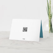 誕生日キャヴマンとキャンプファイヤーによるエイリアンロボット カード (裏面)