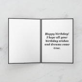 誕生日キングハッピーバースデー  カード (内部)