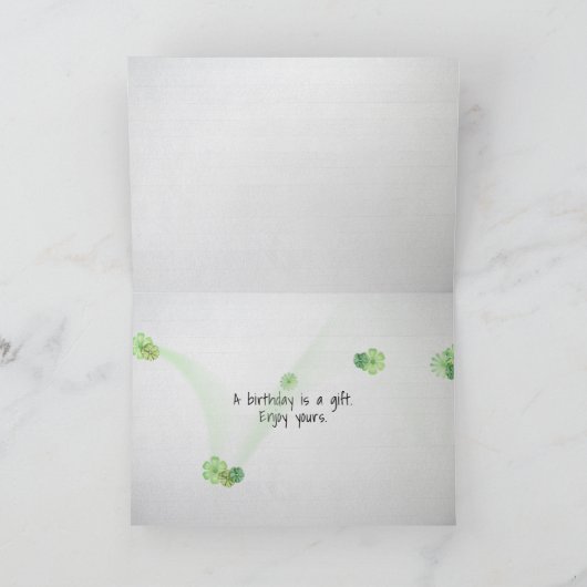 誕生日ギター カード (内部)