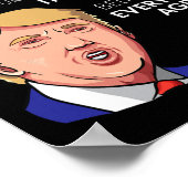 誕生日ギフトおもしろいトランプ引用文シャ男性へツ ポスター (角)