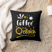 誕生日ギフトそれコーヒーオクロック クッション (ブランケット)