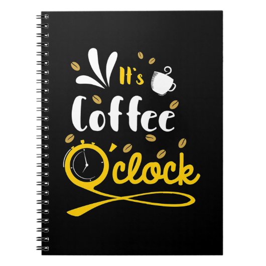 誕生日ギフトそれコーヒーオクロック ノートブック (正面)