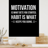 誕生日ギフトのモチベーションを始める ポスター (キッチン)