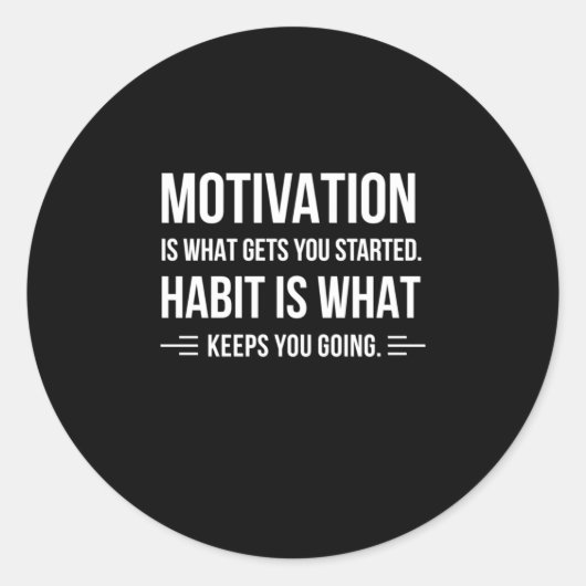 誕生日ギフトのモチベーションを始める ラウンドシール (正面)