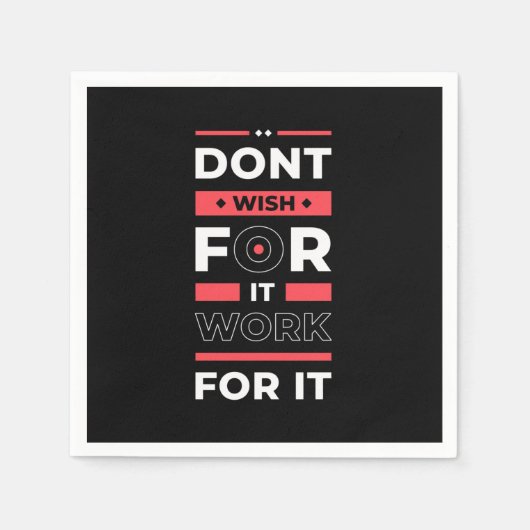 誕生日ギフトの仕事 スタンダードカクテルナプキン (正面)