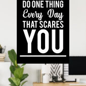 誕生日ギフトは毎日一つのことをする ポスター (ホームオフィス)