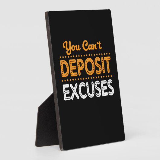 誕生日ギフトは言い訳を入金できない フォトプラーク (側面)