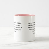 誕生日ギフトインロー2トーンコーヒーM ツートーンマグカップ (中央)