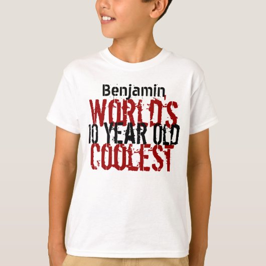誕生日ギフトクールワールド10歳G200 Tシャツ (正面)