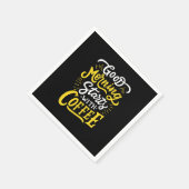 誕生日ギフトグッドモーニングスタートとコーヒー スタンダードカクテルナプキン (角)