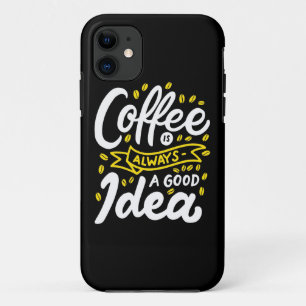 誕生日ギフトコーヒーはいつも良いアイディア iPhone 11 ケース