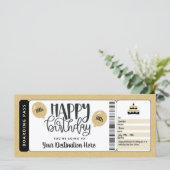 誕生日ギフトサプライズ旅行搭乗券 (スタンド正面)