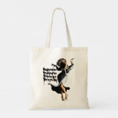 誕生日ギフトハロウィーン悪い死んだ映画レトロ波 トートバッグ (裏面)