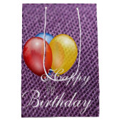 誕生日ギフトバッグ - 小さい、光沢のある ミディアムペーパーバッグ (裏面)