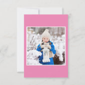 誕生日ギフトピンクサンキューカード サンキューカード (裏面)