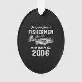 誕生日ギフトフィッシャーマン魚釣り2006 オーナメント (裏面)