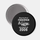 誕生日ギフトフィッシャーマン魚釣り2006 マグネット (正面/裏面)