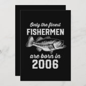誕生日ギフトフィッシャーマン魚釣り2006 招待状 (正面/裏面)