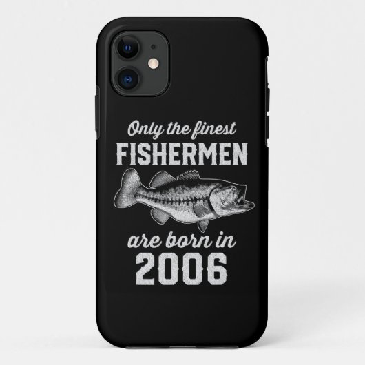 誕生日ギフトフィッシャーマン魚釣り2006 Case-Mate iPhoneケース (裏面)