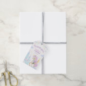 誕生日ギフトラベル愛らしいユニコーン。 ギフトタグ (より糸付き)