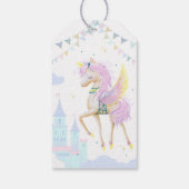 誕生日ギフトラベル愛らしいユニコーン。 ギフトタグ (裏面)