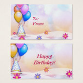 誕生日ギフトラベル (正面&裏面)