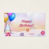 誕生日ギフトラベル (裏面)