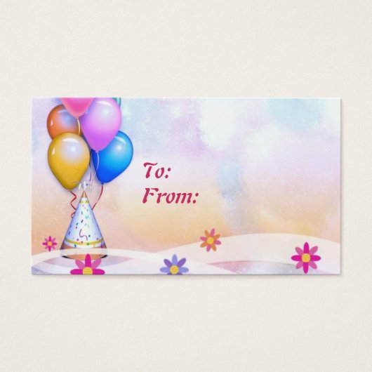 誕生日ギフトラベル (正面)