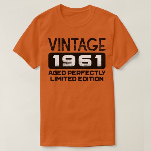 誕生日ギフトヴィンテージ1961完全熟成 Tシャツ (デザイン正面)