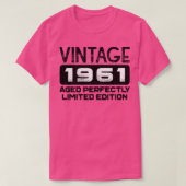 誕生日ギフトヴィンテージ1961完全熟成 Tシャツ (デザイン正面)