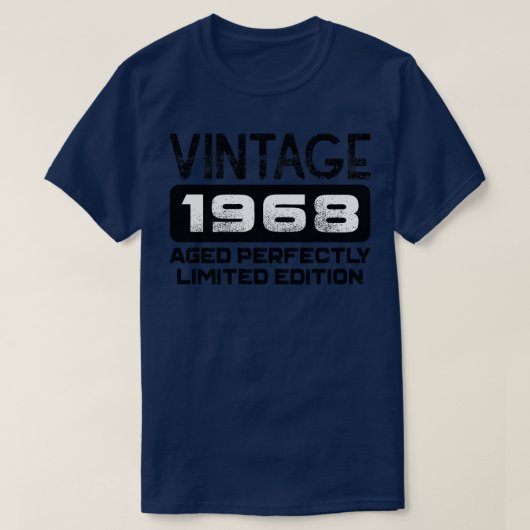 誕生日ギフトヴィンテージ1968完全熟成 Tシャツ (デザイン正面)